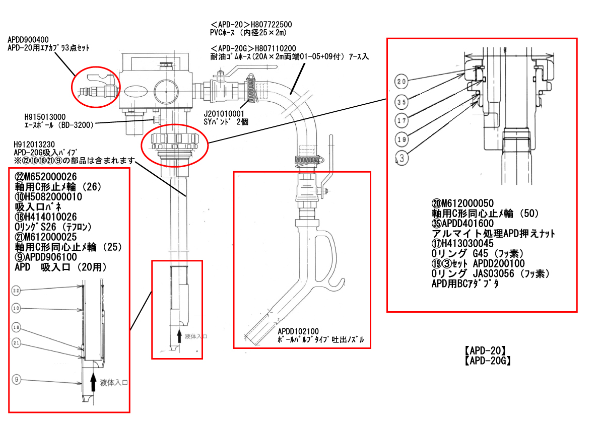 APD-20パーツリスト